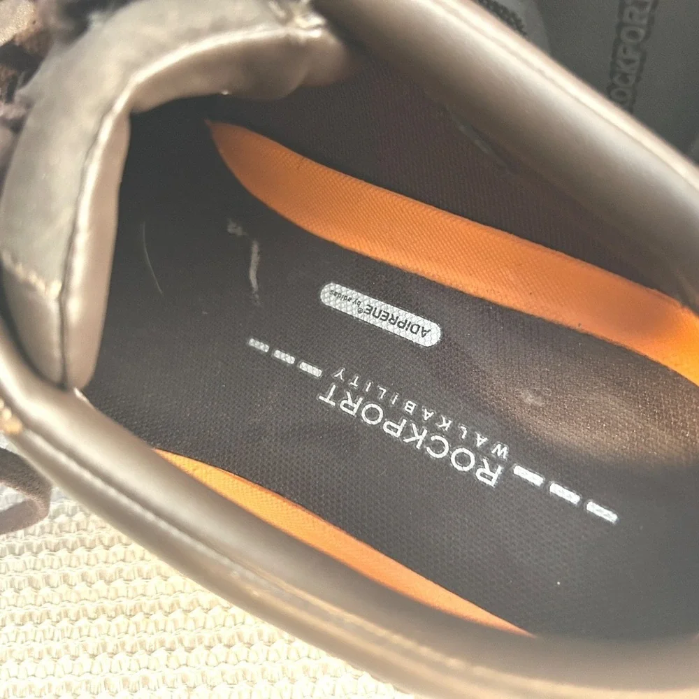 Rockport Hydro-Shield Waterproof Leather Oxford Mens‎ 8 Brown V74354